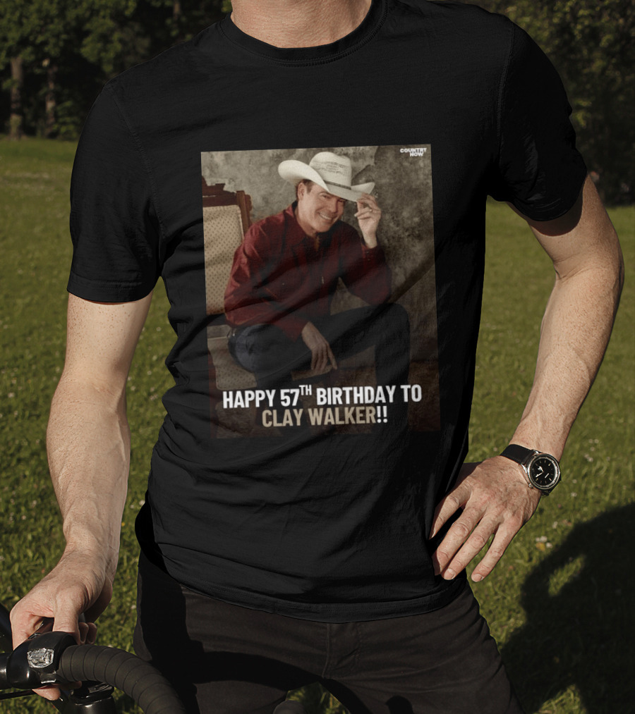 Clay Walker Celebrates Turning 57 In Classic Country T-Shirt