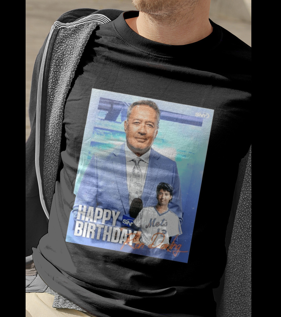 Happy Birthday Ron Darling SNY Mets Celebration T-Shirt