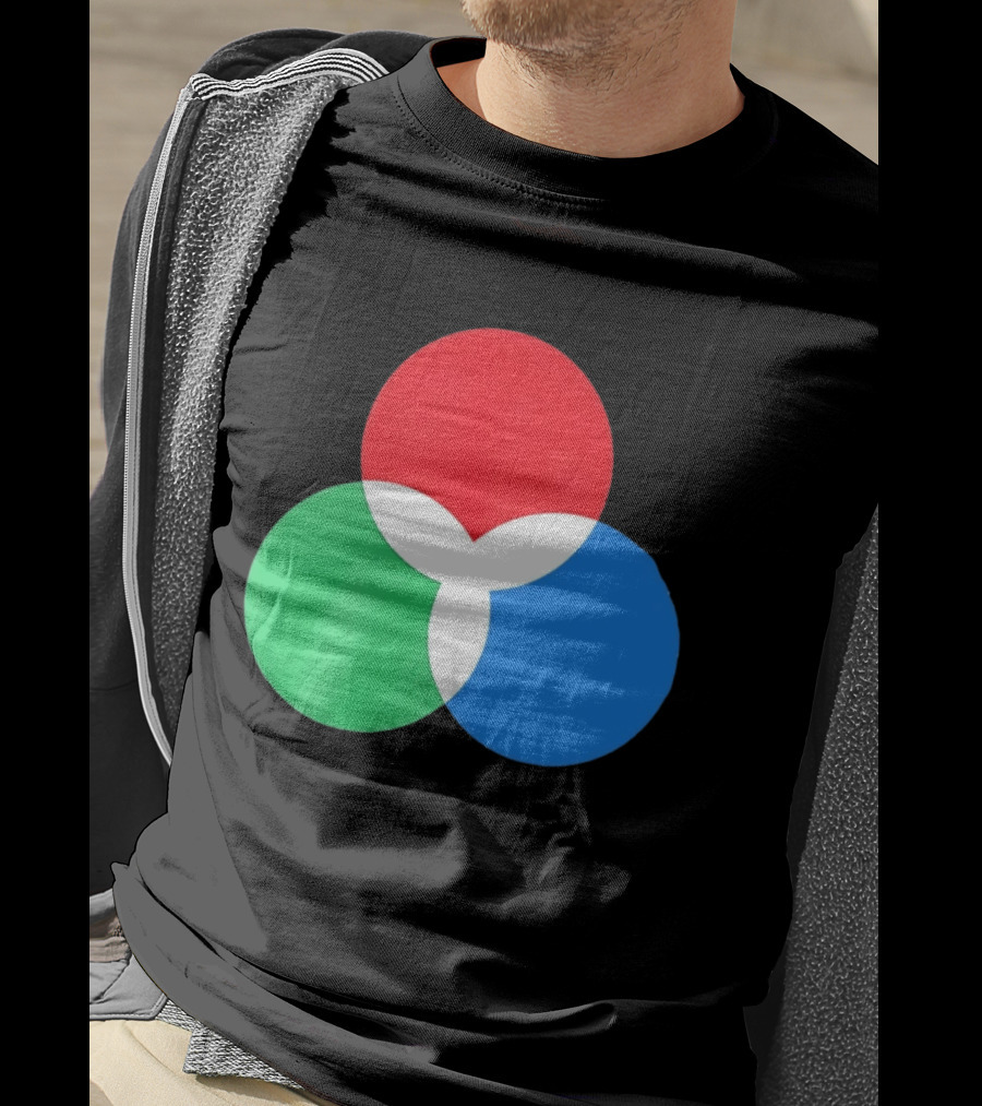 RGB Color Model Venn Diagram Red Green Blue T-Shirt