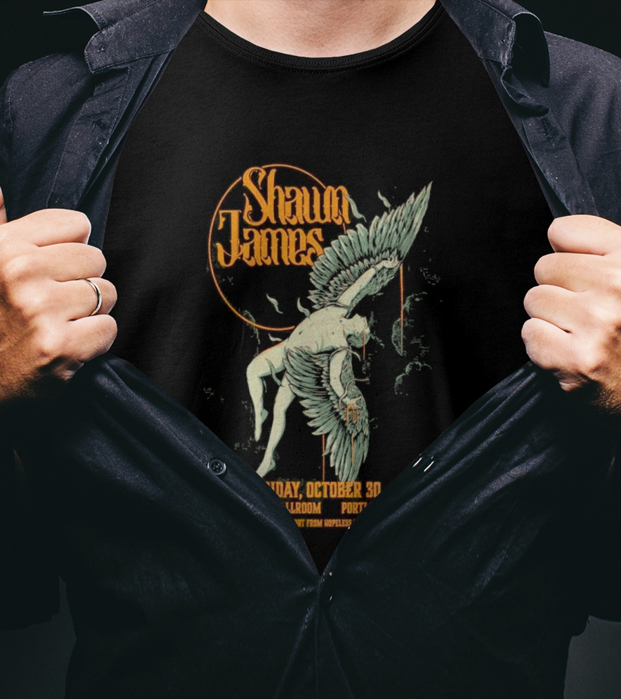 Shawn James Live Wonder Ballroom Portland OR October 30 2026 Special Guest Sam Hopeless T-Shirt