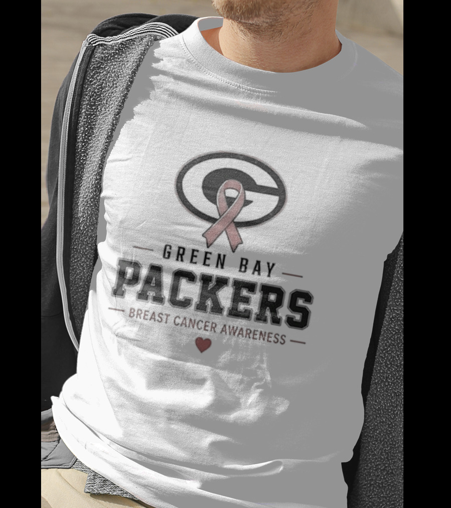 Green Bay Packers Breast Cancer Awareness Faith Over Fear Hope Over Everything T-Shirt