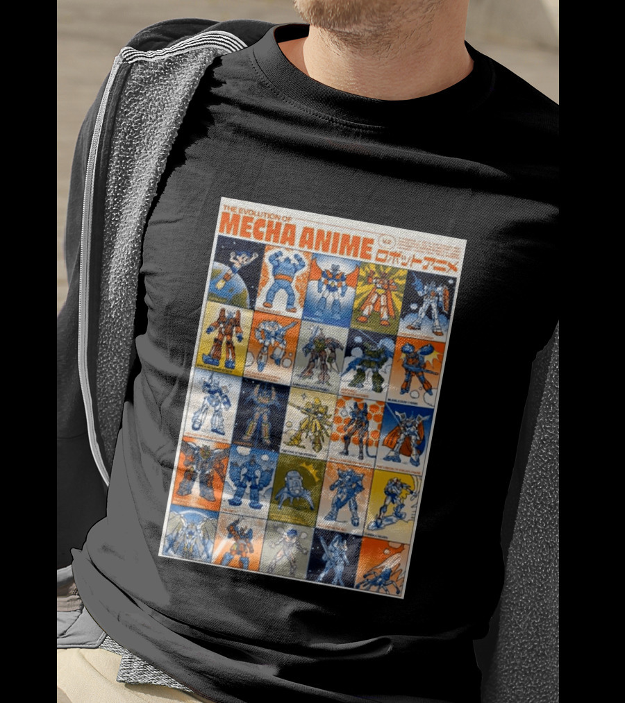 The Evolution Of Mecha Anime V.2 T-Shirt