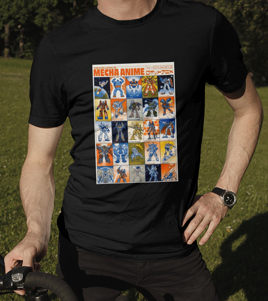 The Evolution Of Mecha Anime V.2 T-Shirt