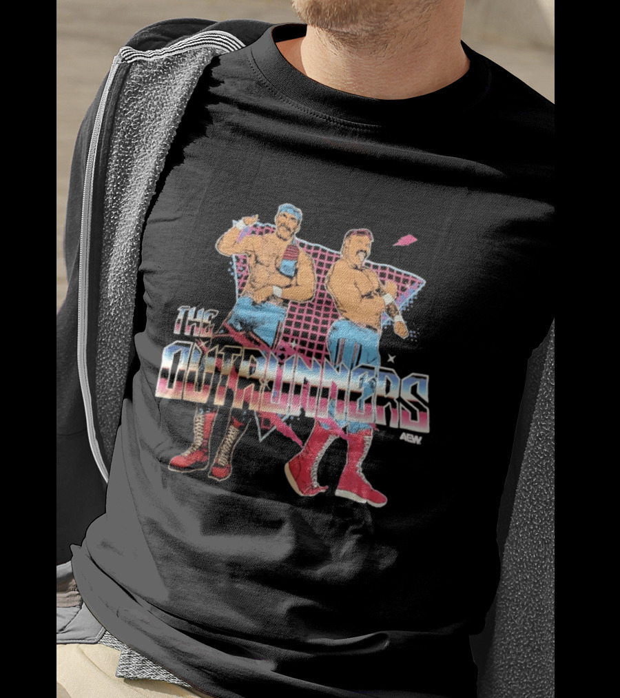 The Outrunners AEW Wrestling Tag Team Retro Fashion T-Shirt
