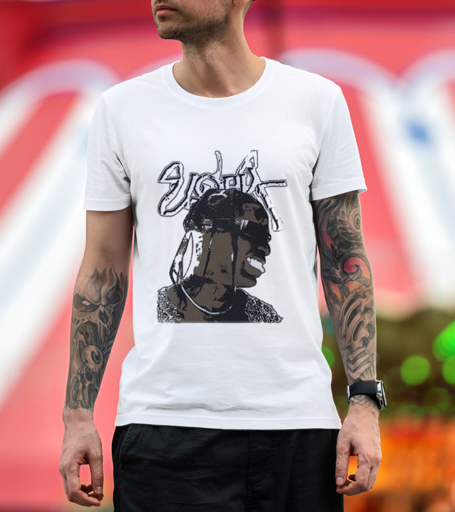 T Scott Utopia Cactus Jack Smiling T-Shirt