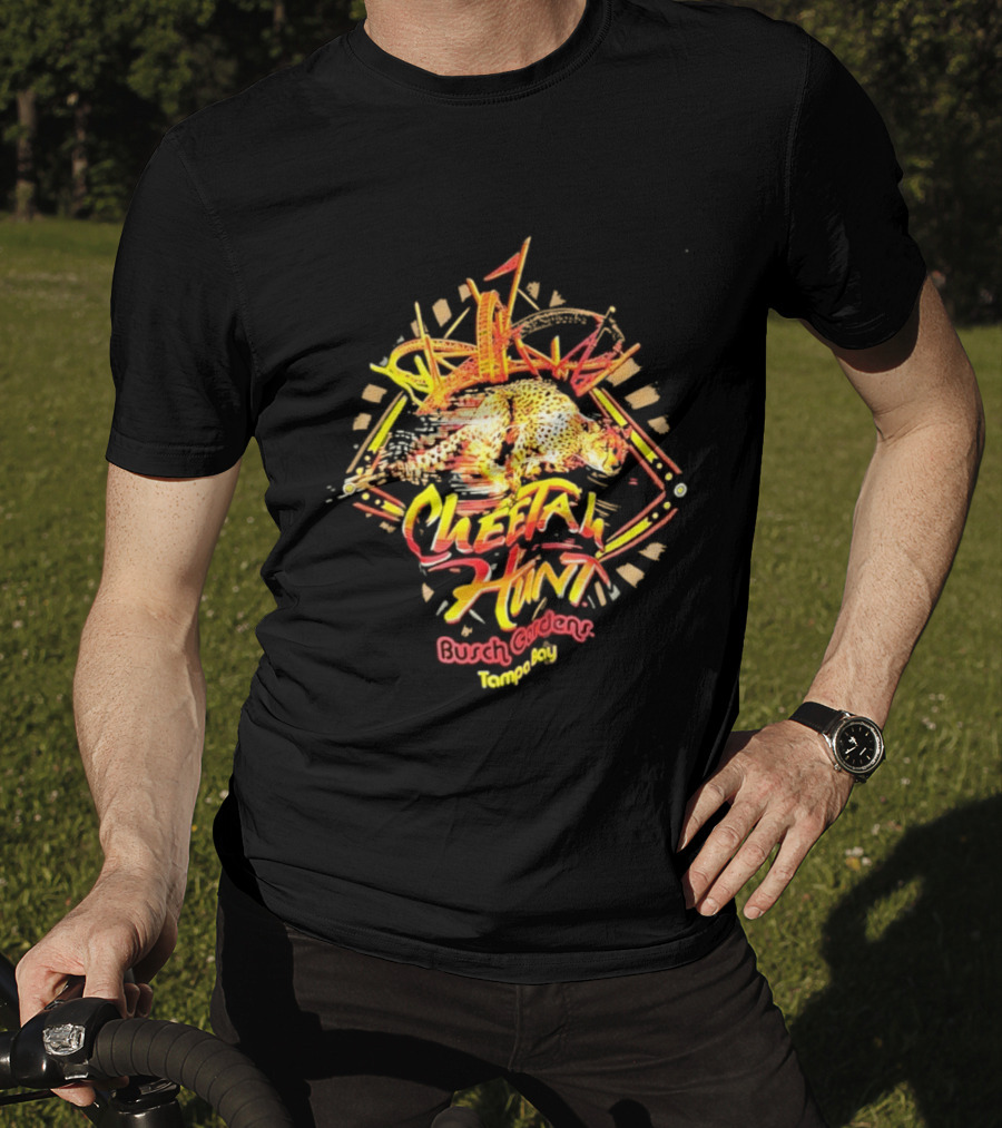 Cheetah Hunt Busch Gardens Tampa Bay Roller Adventure T-Shirt