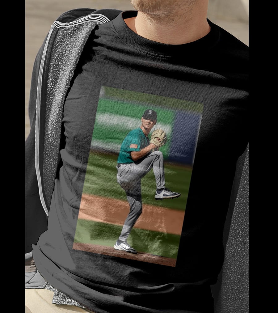 Seattle Mariners Kade Anderson Pitching Stance T-Shirt
