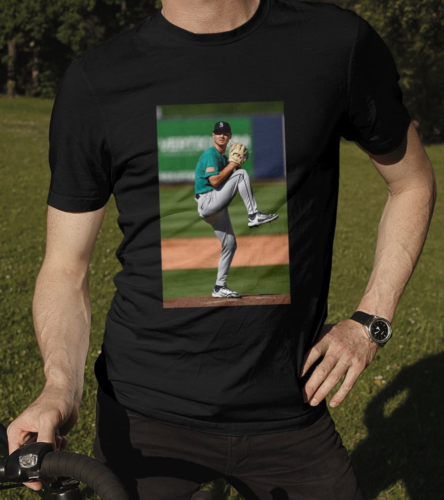 Seattle Mariners Kade Anderson Pitching Stance T-Shirt