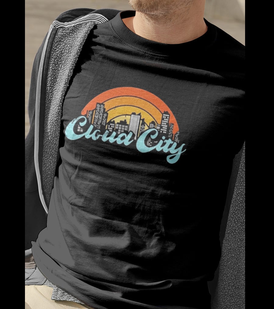 Cloud City Skyline Bespin Star Wars Retro Urban Sunset T-Shirt