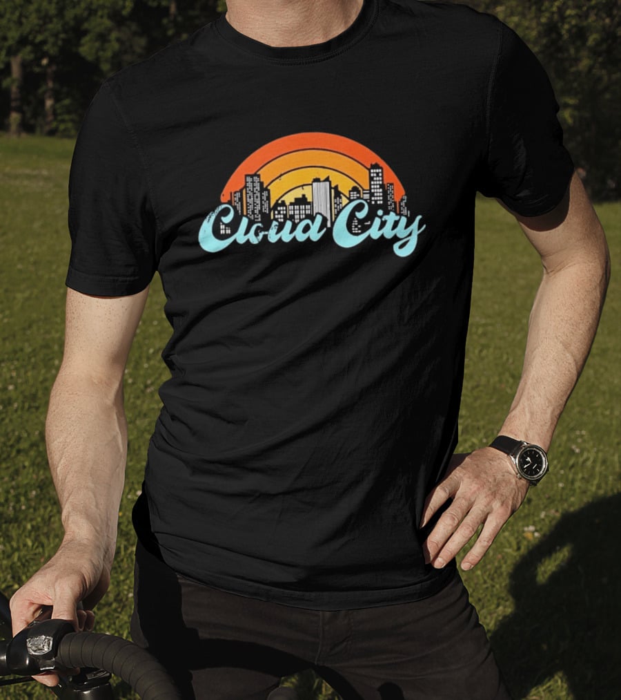 Cloud City Skyline Bespin Star Wars Retro Urban Sunset T-Shirt