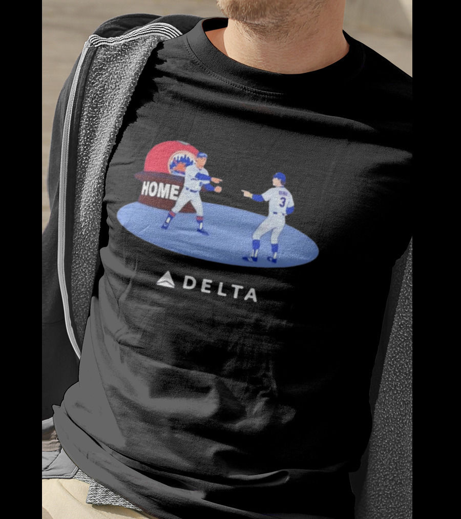 New York Mets MLB Delta Home Baseball Players Pointing Meme T-Shirt
