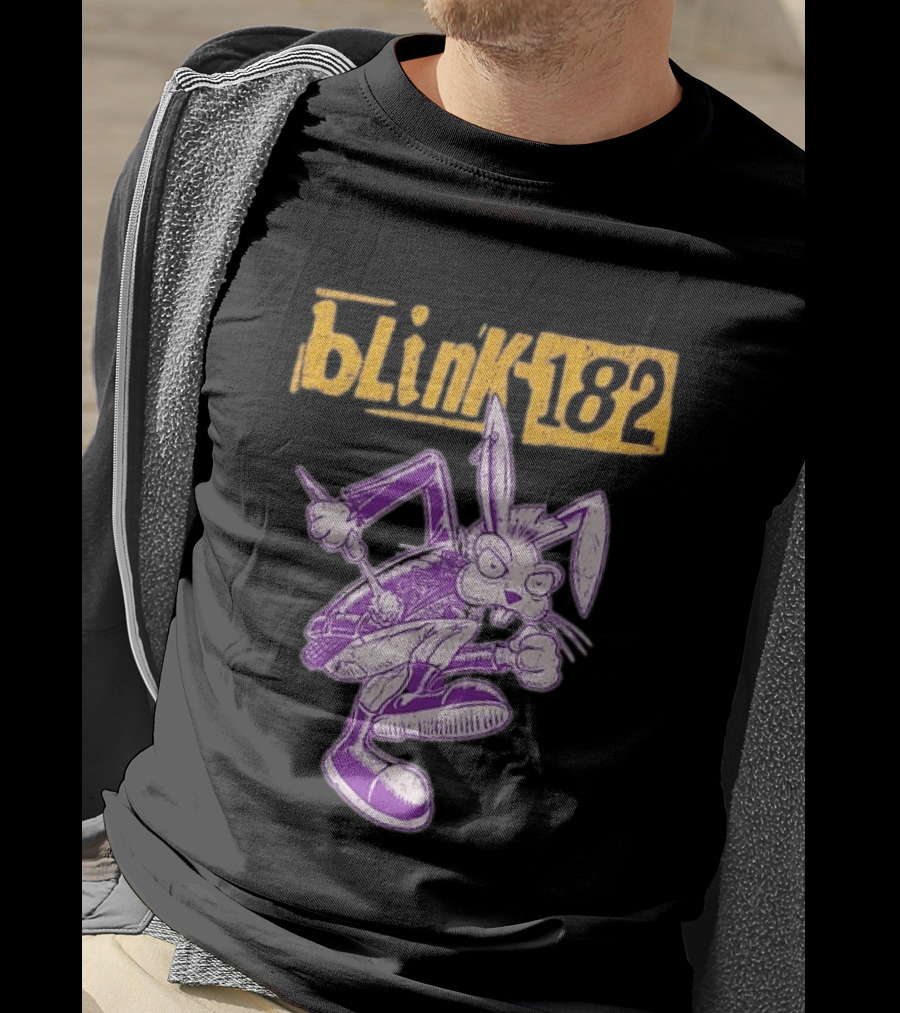 Blink 182 Distressed Punk Bunny T-Shirt