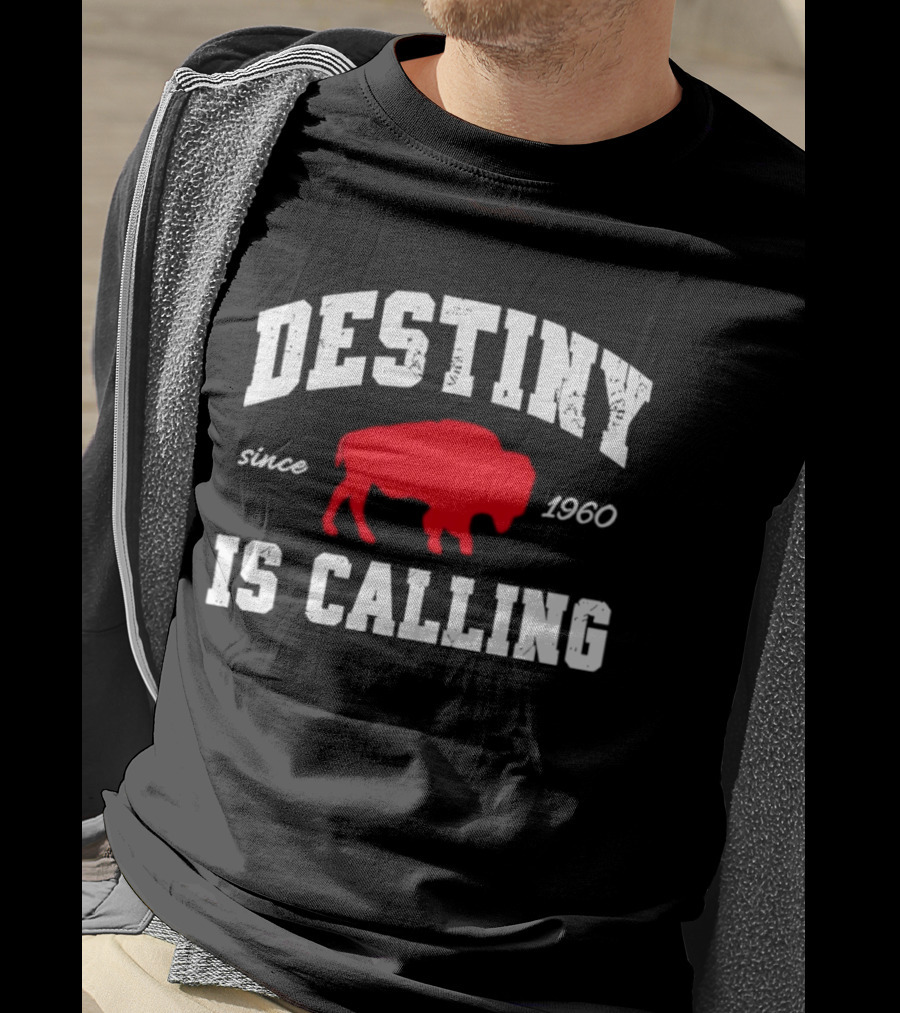 Buffalo Bills Destiny Is Calling Since 1960 Distressed T-Shirt