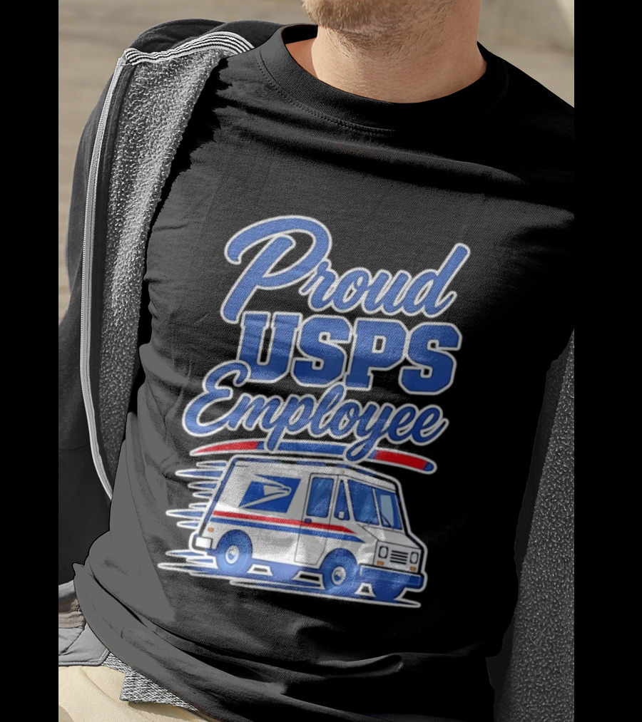 Proud USPS Employee With Postal Truck T-Shirt