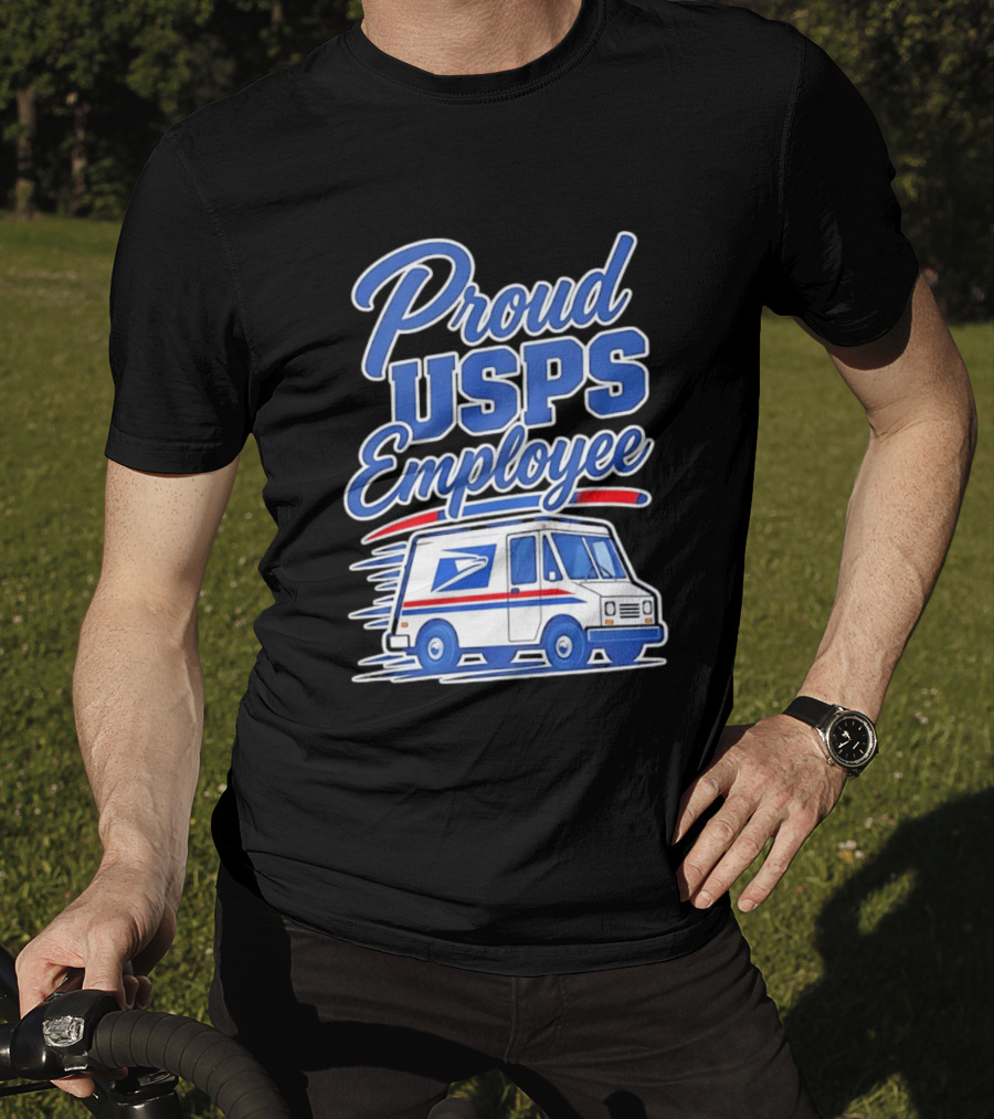 Proud USPS Employee With Postal Truck T-Shirt