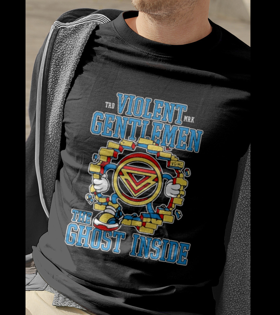 Violent Gentlemen The Ghost Inside Sonic Breaking Brick Wall T-Shirt