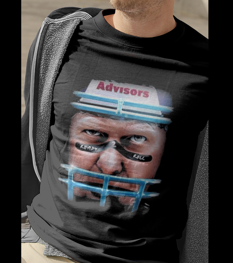Advisors Stu Helmet Ready 2 Roll Football T-Shirt