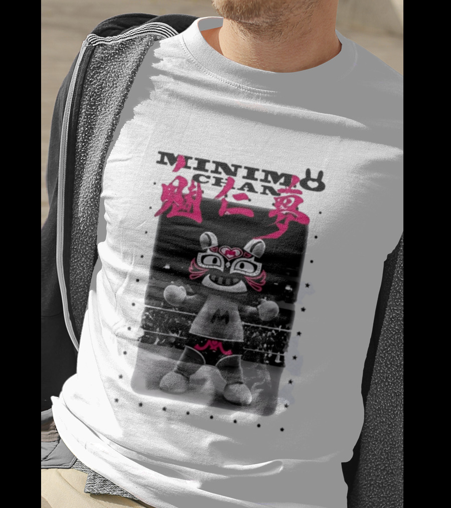 Minimo Chan Lucha Libre Japanese Wrestling T-Shirt