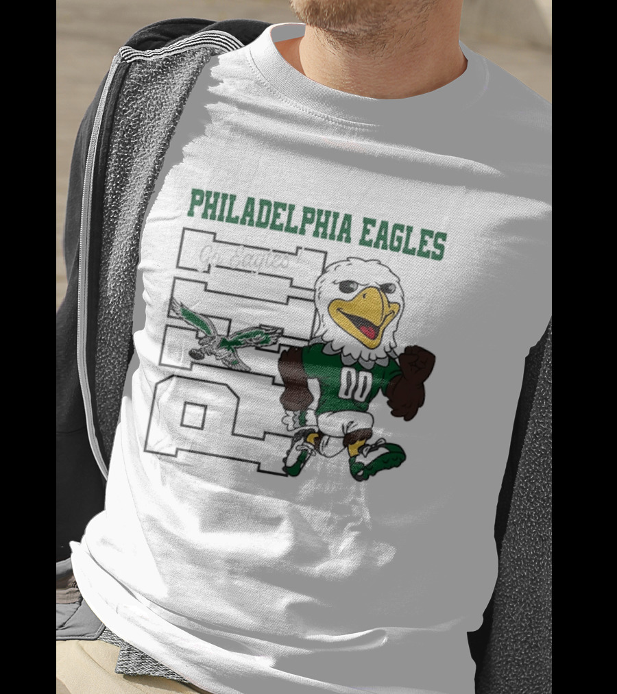 Philadelphia Eagles Go Eagles Mascot 00 Vintage Style Fan Gear T-Shirt