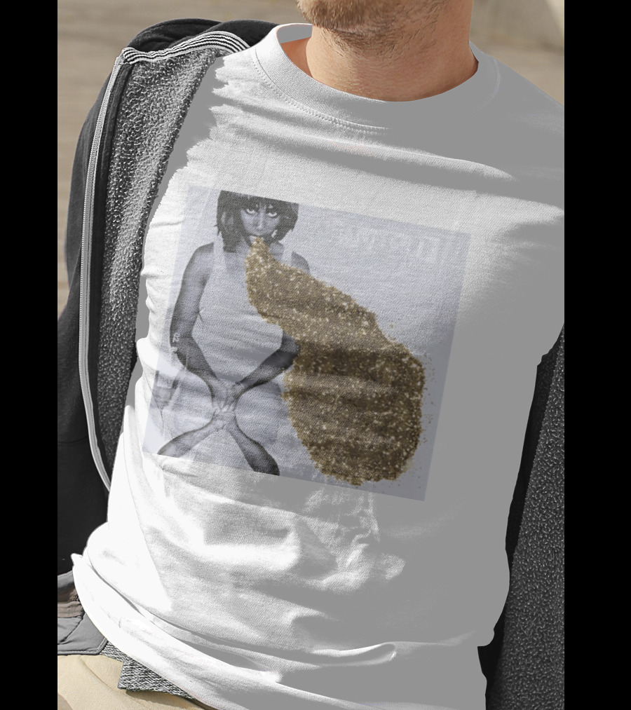 Santigold Gold Glitter Album Cover T-Shirt