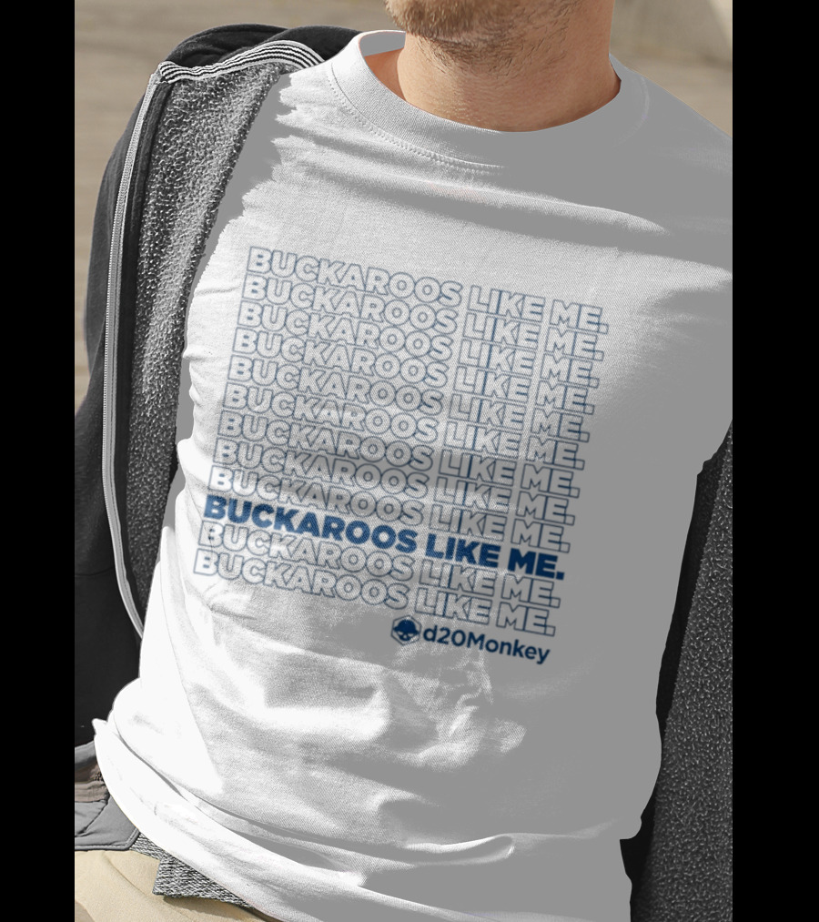 Buckaroos Like Me D20Monkey Cowboy Western T-Shirt