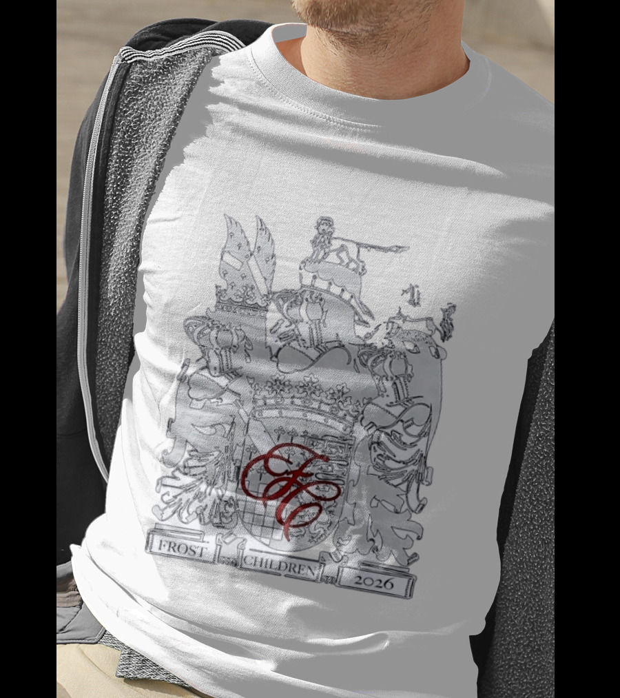 Frost Children 2026 Heraldic Crest Electronic Music T-Shirt