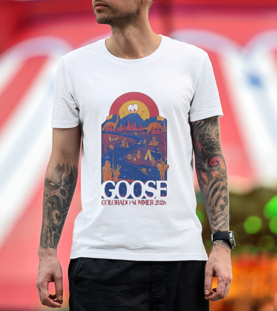 Goose Colorado Summer 2026 Illustrated Camping Adventure T-Shirt