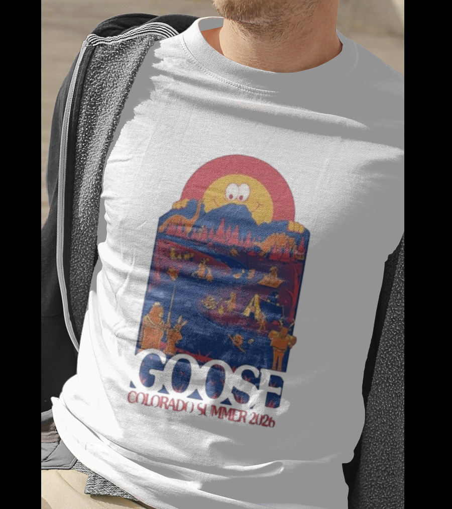 Goose Colorado Summer 2026 Illustrated Camping Adventure T-Shirt