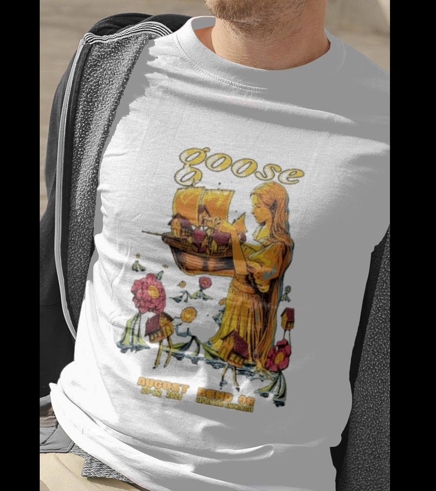 Goose Bend OR August 21 22 2026 Tour Goose Interdimensional Pizza Event T-Shirt
