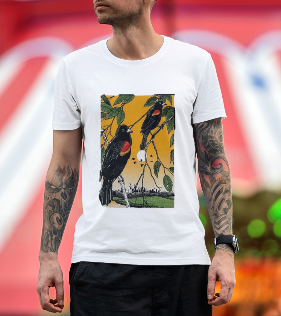 Gregory Alan Isakov Philadelphia August 21 2026 Red Winged Blackbirds City Skyline T-Shirt
