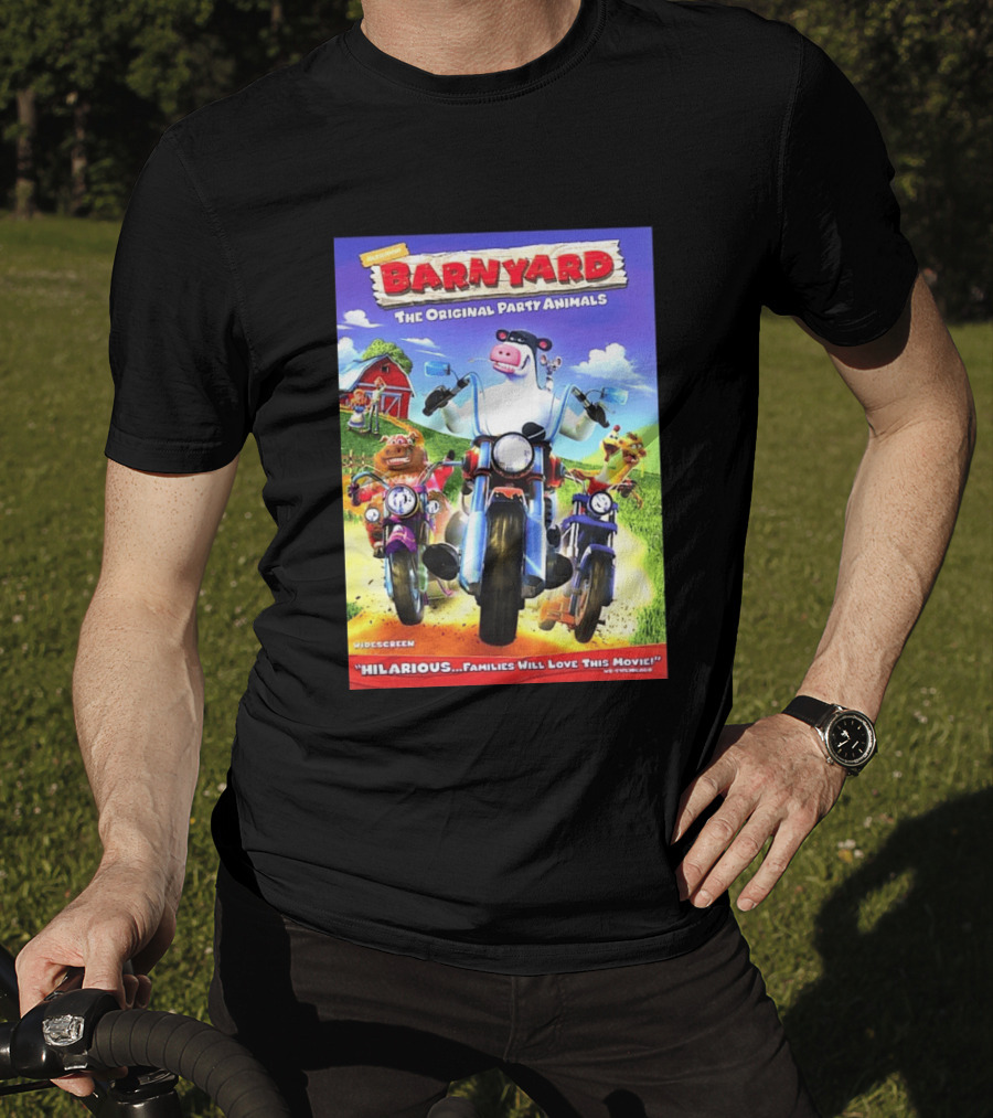 Nickelodeon Barnyard DVD 2006 Hilarious The Original Party Animals Widescreen T-Shirt