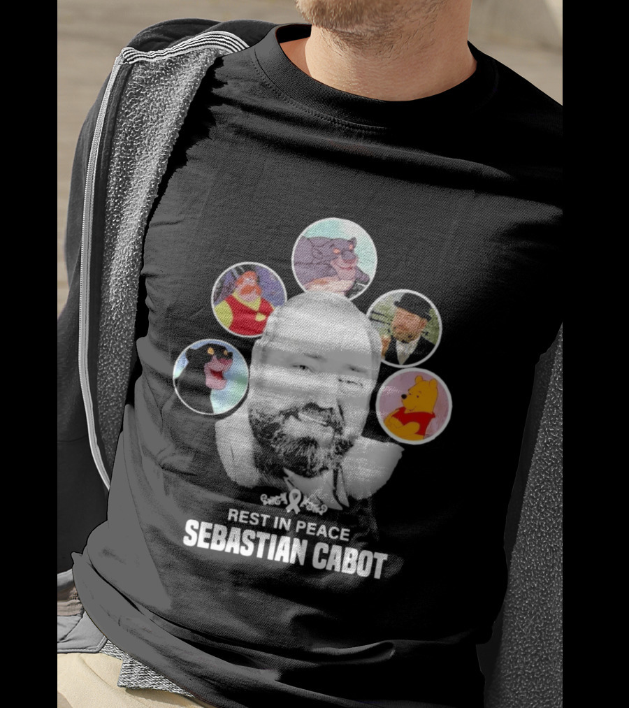 Rest In Peace Sebastian Cabot Disney Characters T-Shirt