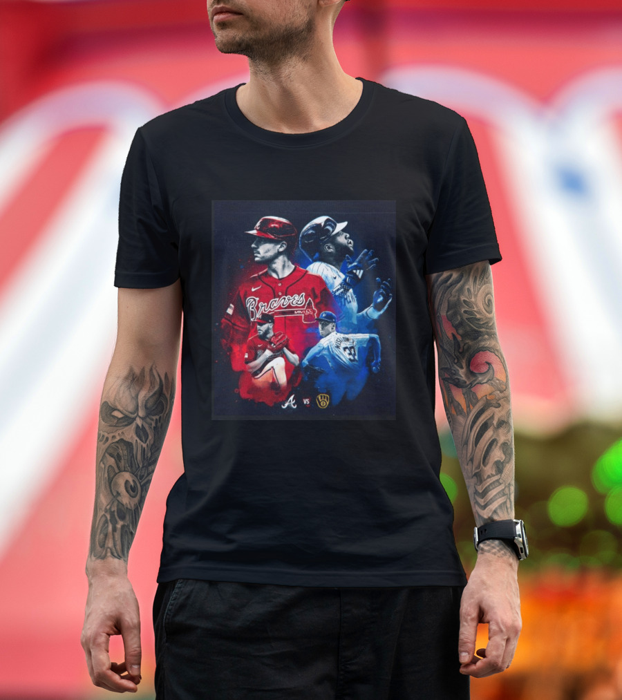 Braves Vs Brewers Showdown Chris Sale Jacob Misiorowski Pitching Duel In Milwaukee T-Shirt