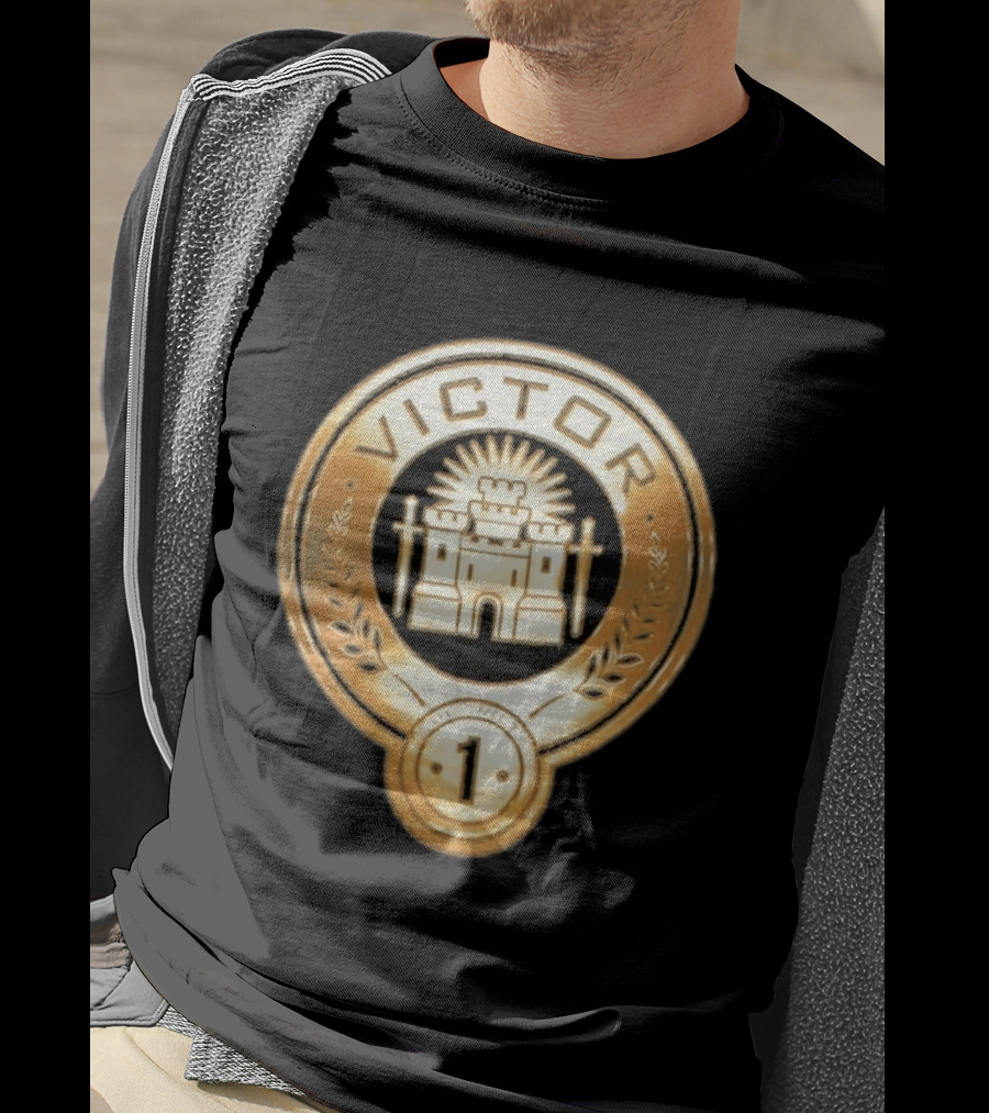 The Hunger Games Victor Emblem District 1 Badge With Castle And Swords T-Shirt