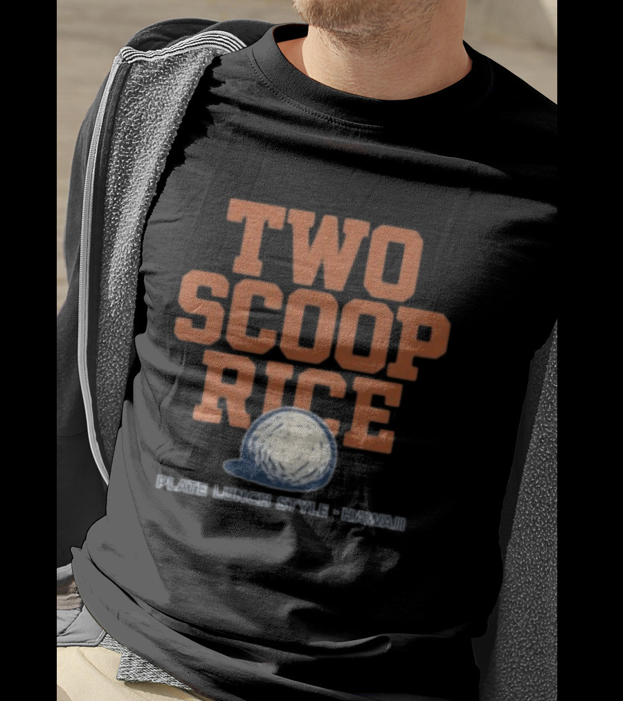 Kahana Store Two Scoop Rice Plate Lunch Style Hawaii T-Shirt