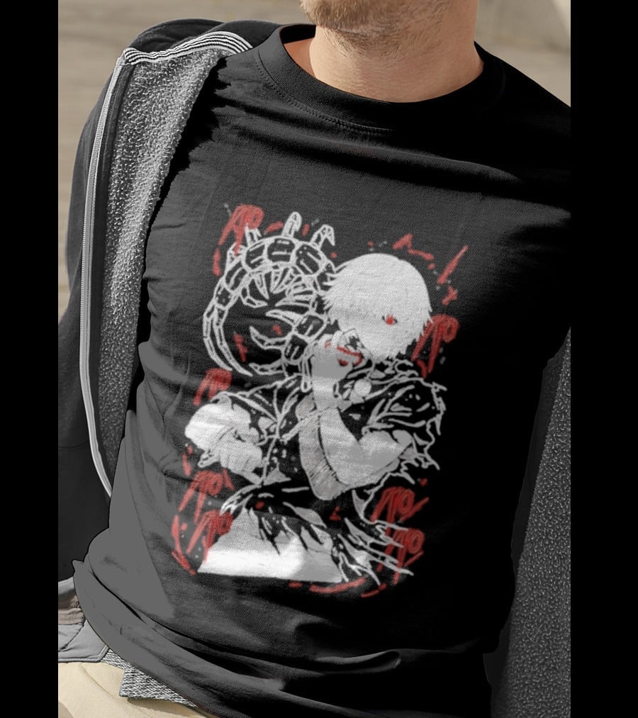 Tokyo Ghoul Kaneki Ken Red Kagune Anime Streetwear T-Shirt