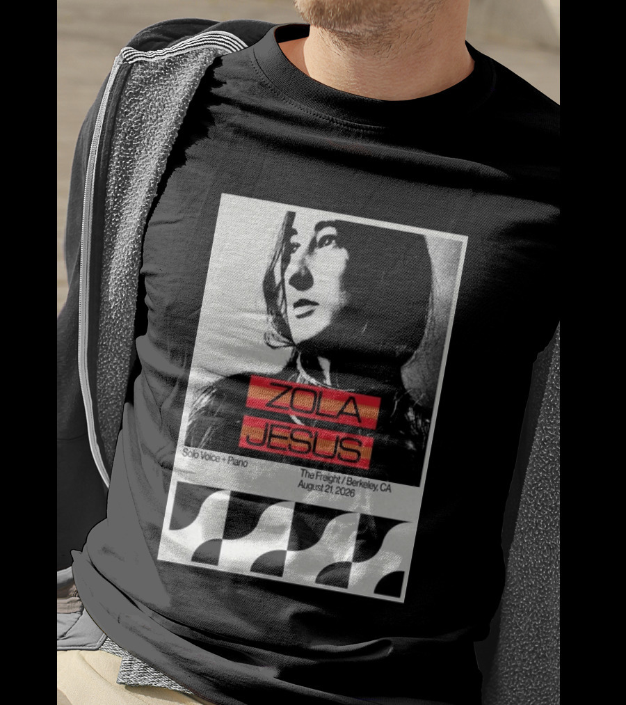 Zola Jesus Solo Voice Piano The Freight Berkeley CA August 21 2026 T-Shirt