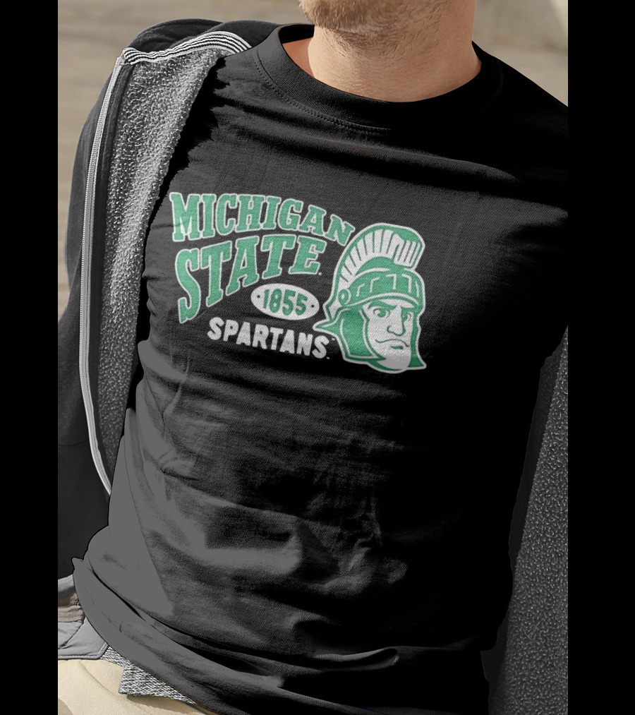 Michigan State Spartans 1855 NCAA College Sports MSU T-Shirt