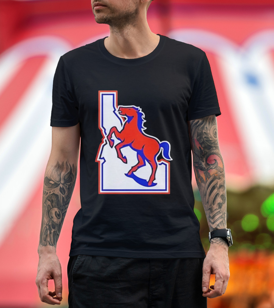 Boise State Broncos Idaho State Horse T-Shirt