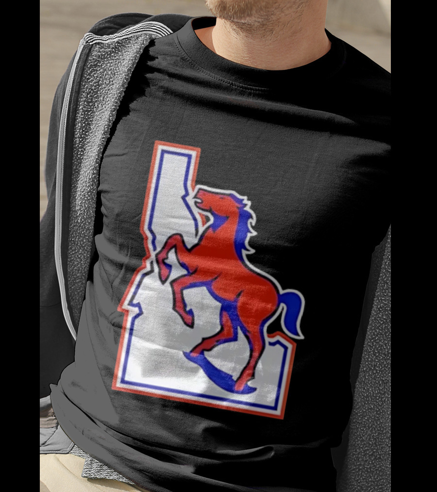 Boise State Broncos Idaho State Horse T-Shirt