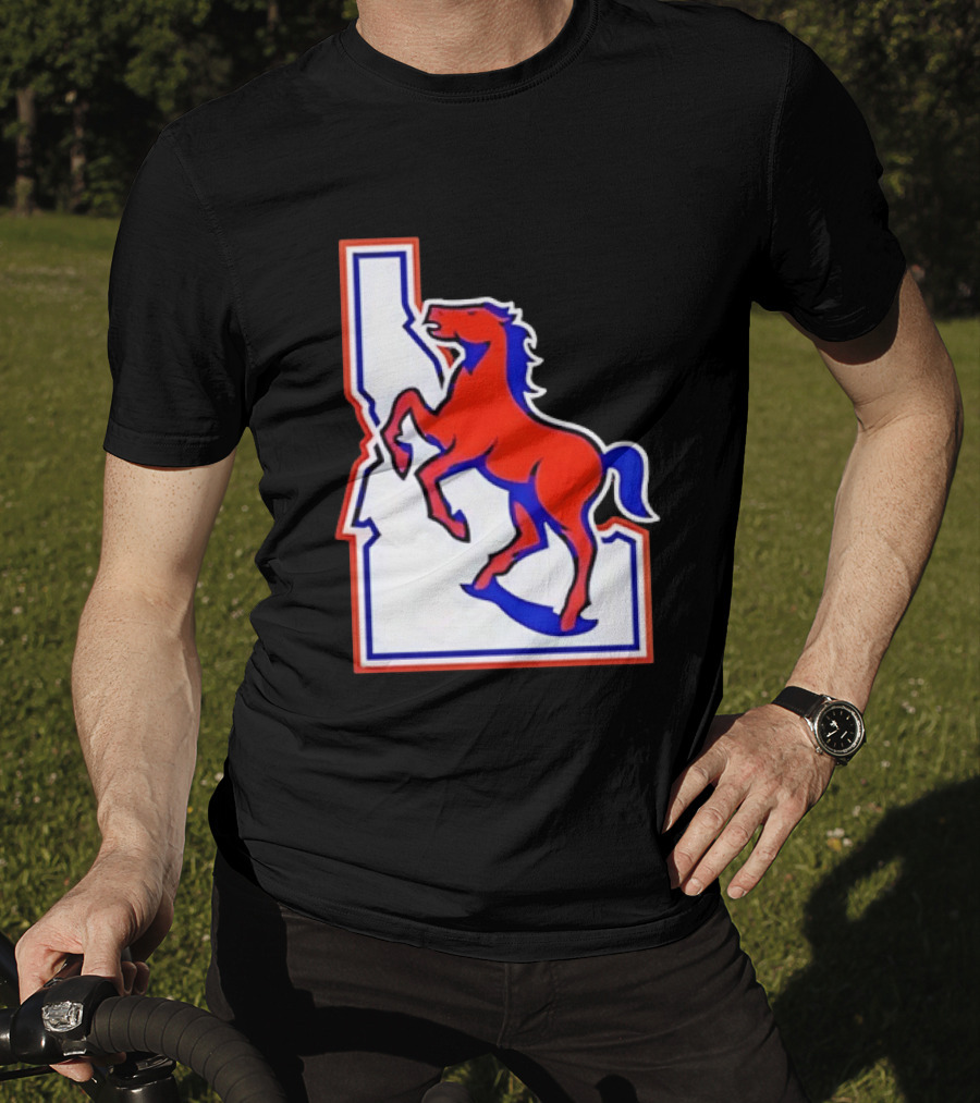 Boise State Broncos Idaho State Horse T-Shirt
