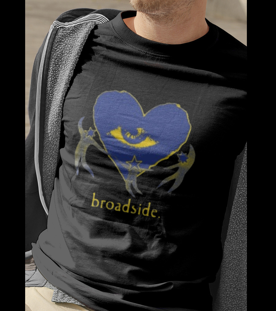 Broadside Store Heart Star Eye Symbol With Stars And Celestial Figures T-Shirt