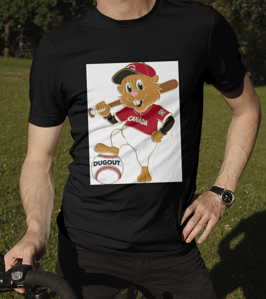 Canada Little League Beaver Baseball Dugout Pin T-Shirt