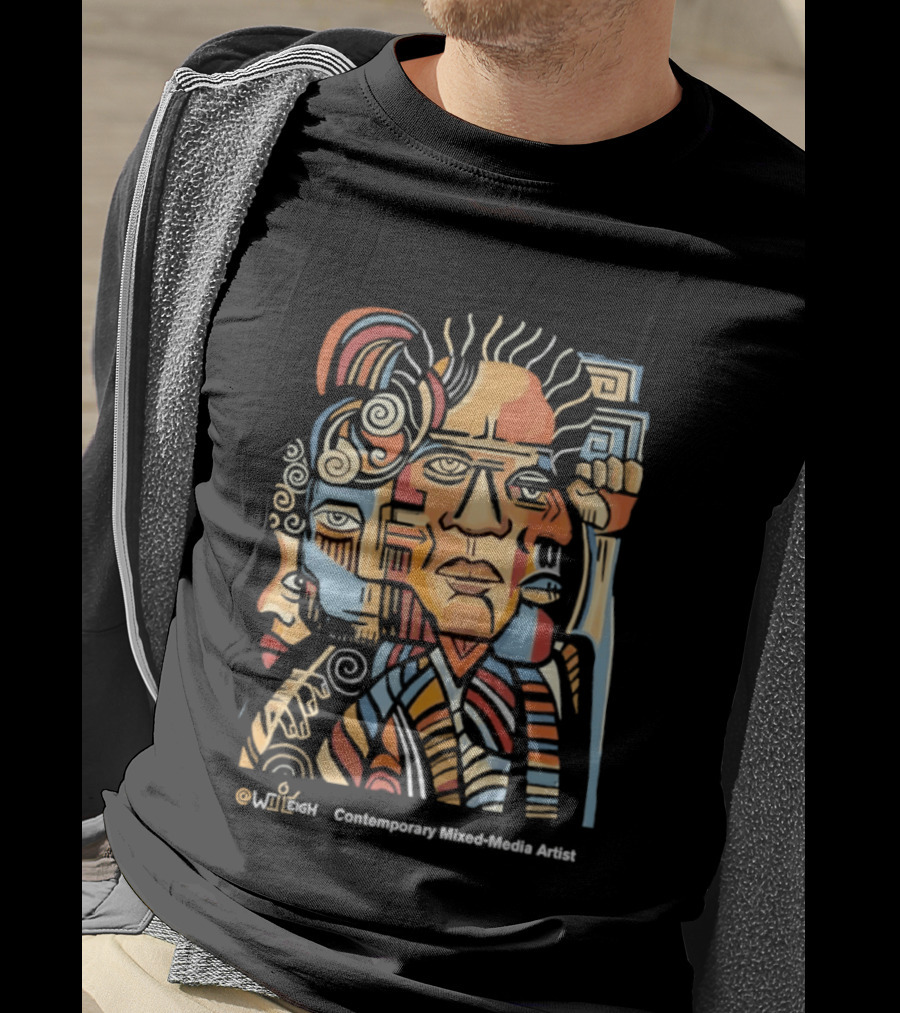 Wiieigh Contemporary Mixed Media Artist T-Shirt