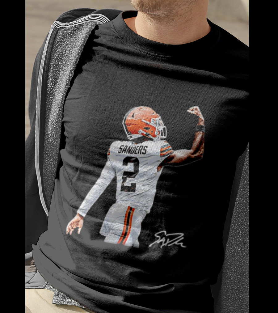 Sanders Number 2 Miami Dolphins Player Celebration T-Shirt