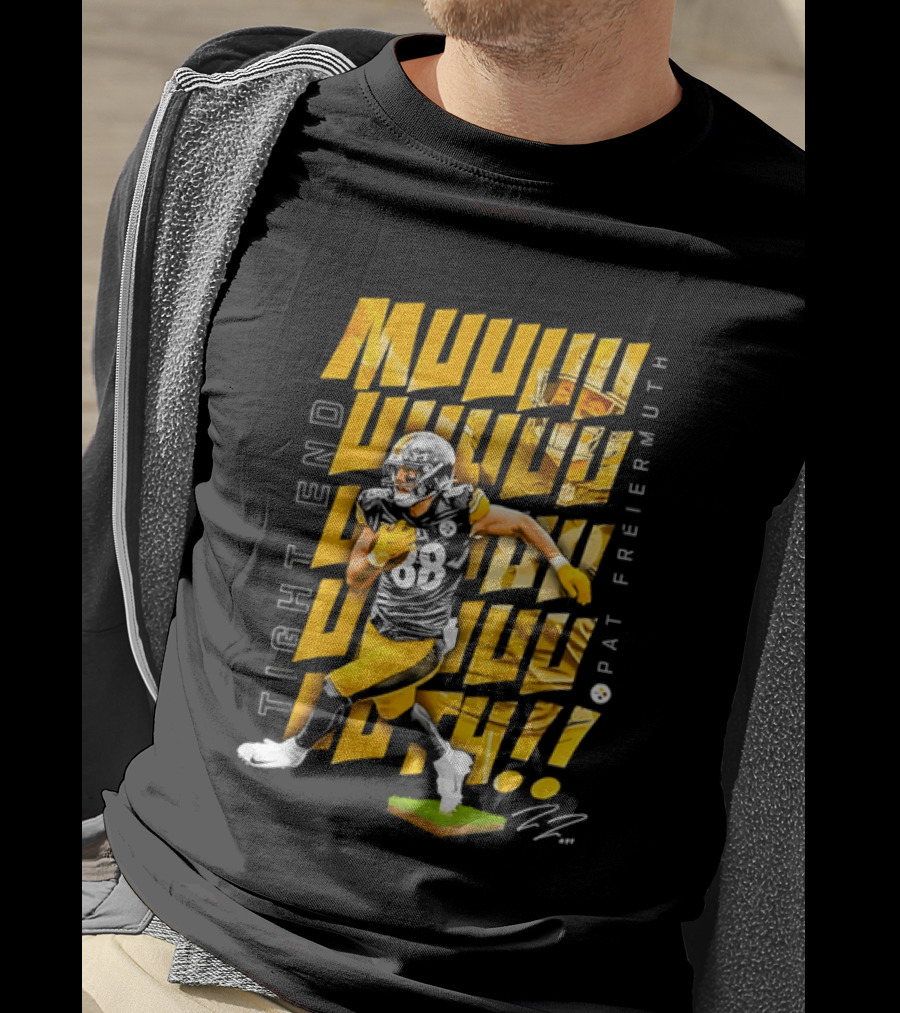 Pat Freiermuth Pittsburgh Steelers Muuuuuuth Tight End T-Shirt