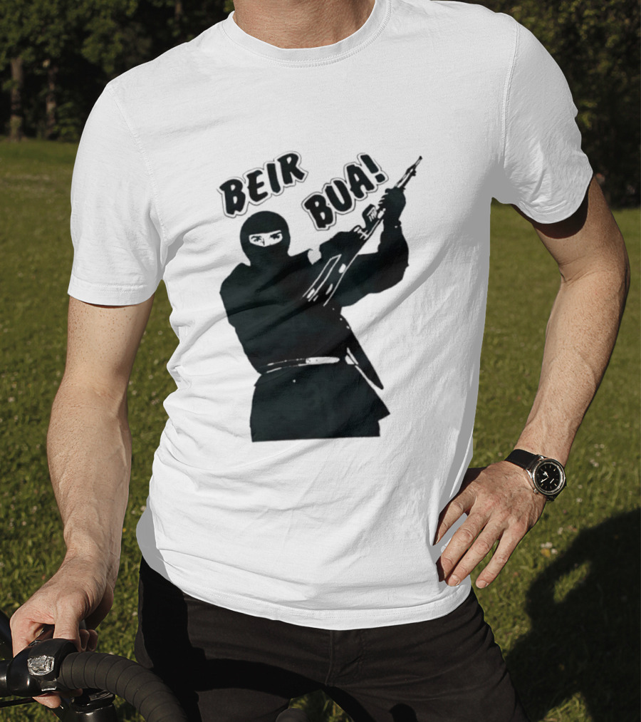 Beir Bua Irish Republican Ireland Gaelic Armed Figure T-Shirt