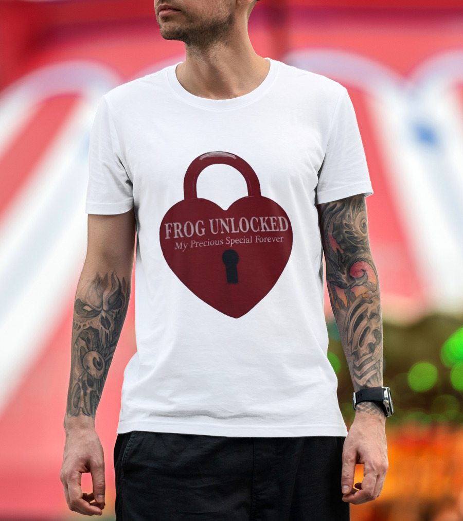 Frog Unlocked Heart Lock My Precious Special Forever T-Shirt