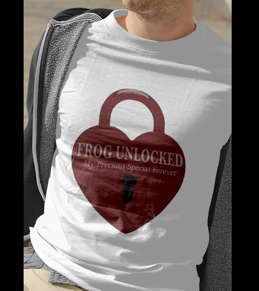 Frog Unlocked Heart Lock My Precious Special Forever T-Shirt