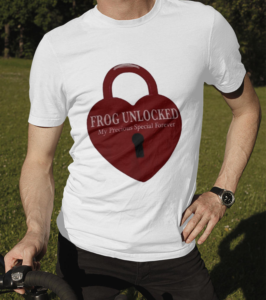 Frog Unlocked Heart Lock My Precious Special Forever T-Shirt